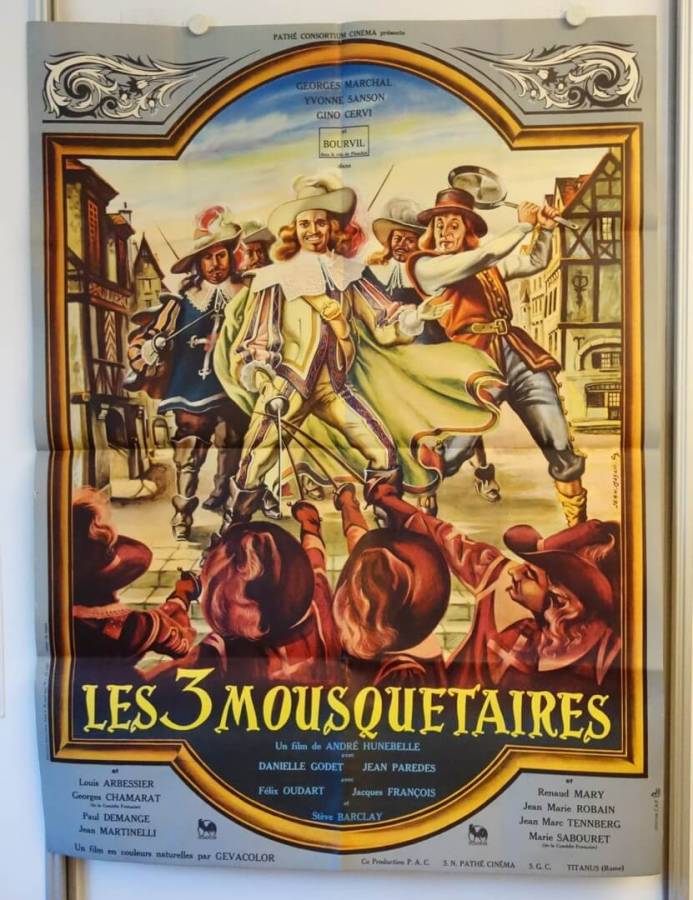 Les 3 Mousquetaires - The Three Musketeers original release large french movie poster